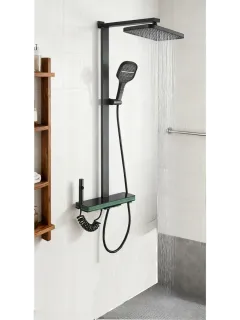 Душевая стойка CERUTTISPA MAURO черный